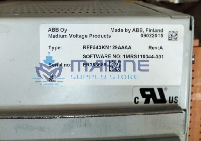 ABB REF543KM129AAAA Machine Terminal Rev A Serial no. ER383689