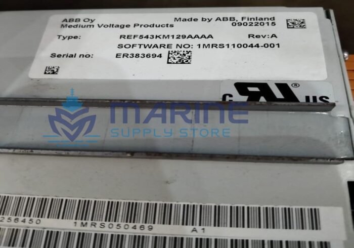 ABB REF543KM129AAAA Machine Terminal Rev A Serial no. ER383694