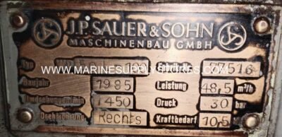 USED J P SAUER & SOHN WP 50 L Compressor