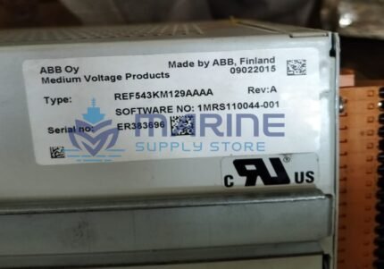 ABB REF543KM129AAAA Machine Terminal Rev A Serial no. ER383696