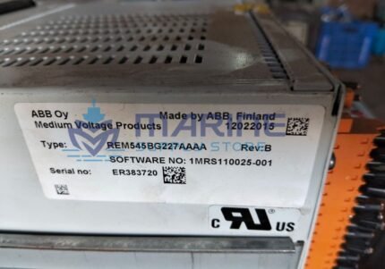 ABB REM545BG227AAAA Machine Terminal Rev B Serial no. ER383720